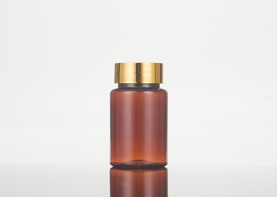 Medicina Brown Amber Pharmaceutical Pill Capsule Bottle com o tampão da prova da criança
