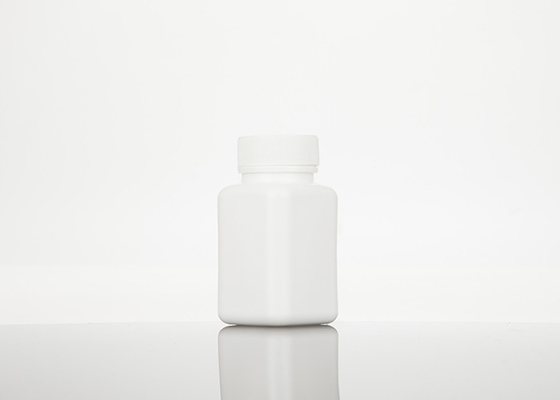 a medicina quadrada plástica vazia do HDPE 100ml engarrafa recarregável