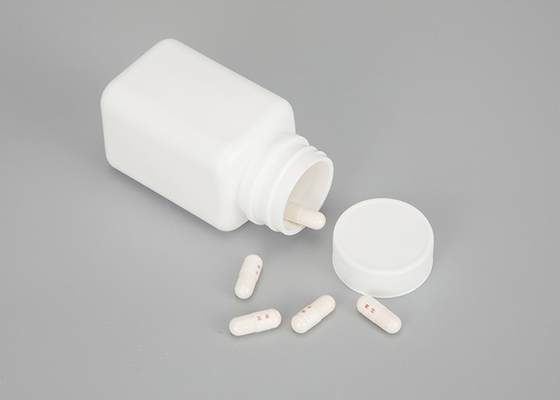 a medicina quadrada plástica vazia do HDPE 100ml engarrafa recarregável