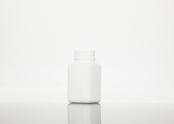 a medicina quadrada plástica vazia do HDPE 100ml engarrafa recarregável