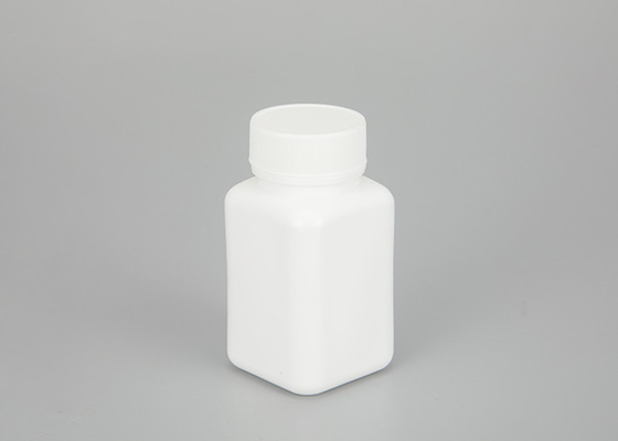 a medicina quadrada plástica vazia do HDPE 100ml engarrafa recarregável