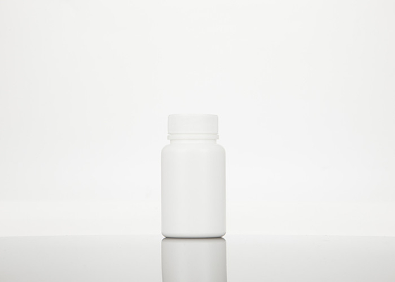 Garrafas plásticas vazias brancas da medicina com tampão de parafuso 30ml 60ml 100ml
