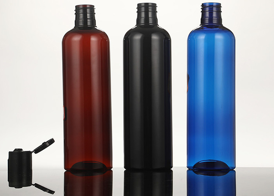 a parte superior plástica do parafuso da loção 500ml engarrafa a garrafa do gel do chuveiro do champô do curso com o tampão da parte superior de Filp