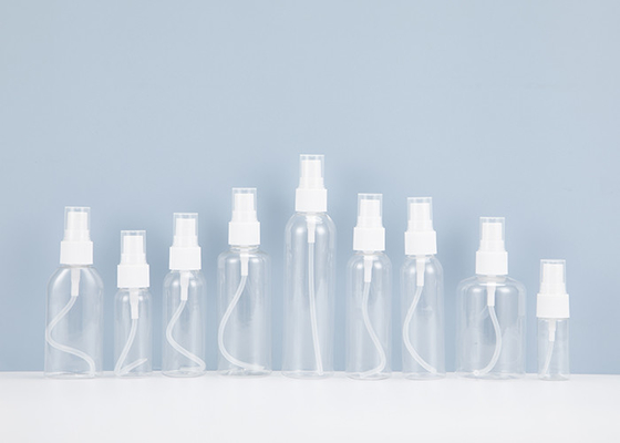 garrafa plástica do pulverizador do ANIMAL DE ESTIMAÇÃO 150ml transparente com do pulverizador do tampão escapamento não