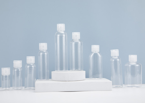 recipiente transparente da garrafa do ANIMAL DE ESTIMAÇÃO plástico vazio de 1oz 2oz 3oz 4oz com Flip Cap