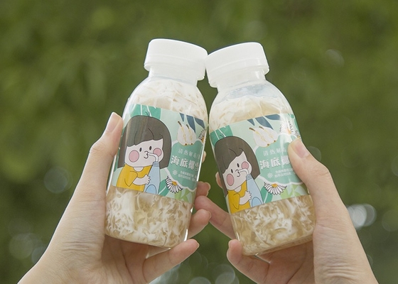 o chá do leite de soja de 400ml 14oz engarrafa o quadrado resistente ao calor Juice Bottle Juicy plástico