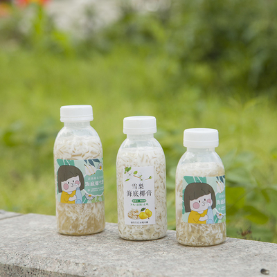 250 ml de garrafa de bebida de chá de bolhas de tamanho médio personalizado