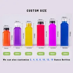 Impressão personalizada de garrafas de água potável de plástico PET de 500 ml para sucos e bebidas