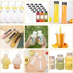 Impressão personalizada de garrafas de água potável de plástico PET de 500 ml para sucos e bebidas