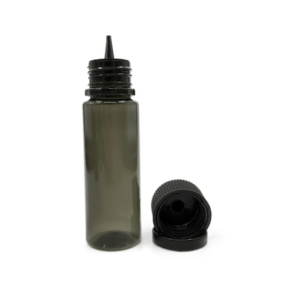 Garrafa de gotejamento (azul transparente) REUSAVEL, tampa à prova de crianças, aplicador de gotejamento fácil Garrafas de gotejamento com compressão D