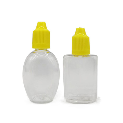 Botões de 30 ml de plástico de forma quadrada e oval