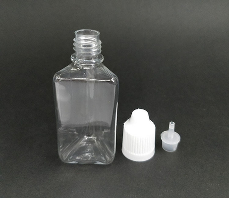 Botão de plástico de forma triangular de 30 ml PET com ponta de gotinha