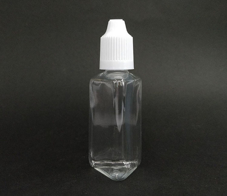 Botão de plástico de forma triangular de 30 ml PET com ponta de gotinha