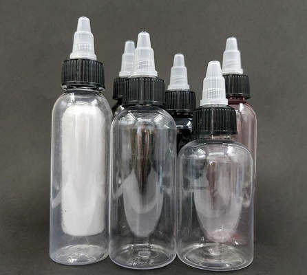 50 ml de garrafas de plástico duráveis com tampa de parafuso