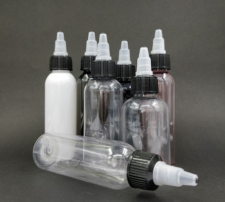 50 ml de garrafas de plástico duráveis com tampa de parafuso
