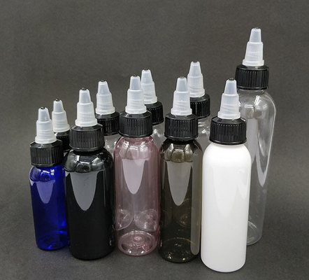 50 ml de garrafas de plástico duráveis com tampa de parafuso
