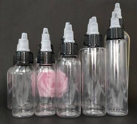 50 ml de garrafas de plástico duráveis com tampa de parafuso