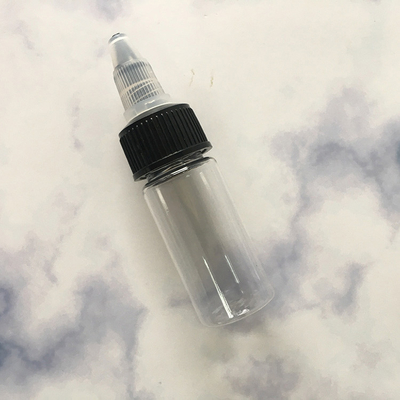 15 ml de parafuso de painel de etiquetas personalizado em garrafas de plástico para marca