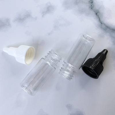 15 ml de parafuso de painel de etiquetas personalizado em garrafas de plástico para marca