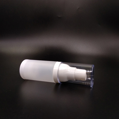 Receptores cosméticos de plástico redondos de 30 ml Dispensadores de líquidos sintéticos tipo de fechadura com tampa