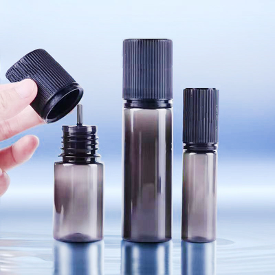 15 ml de garrafas pequenas para líquidos com pescoço à prova de crianças