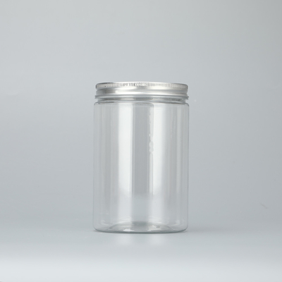 customizado 100ml 200ml 8oz 300ml 12oz 500ml branco claro preto âmbar boca larga recipientes cosméticos plásticos frasco de animal de estimação com alume