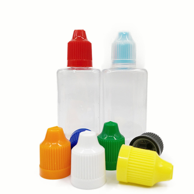 Garrafas de plástico de 50 ml PET Material garrafas quadradas