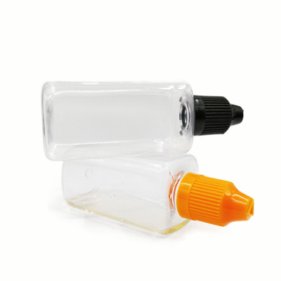Garrafas de plástico de 50 ml PET Material garrafas quadradas