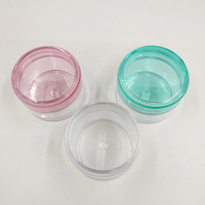 2g 3g 5g Amostra cosmética recipiente vazio plástico transparente frascos cosméticos com tampa