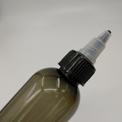 Impressão personalizada de garrafas de plástico pequenas de 70 ml com tampas de parafuso