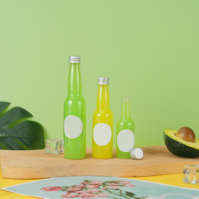 Recomendo 50ml PET Botão de Plástico Suco Sucos Naturais Logotipo nas garrafas Etiquetas personalizadas Para garrafas de suco em estoque
