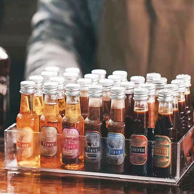 Recomendo 50ml PET Botão de Plástico Suco Sucos Naturais Logotipo nas garrafas Etiquetas personalizadas Para garrafas de suco em estoque