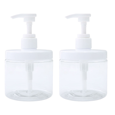 Material de tampa electroplated UV de plástico Flip-top fechamento garrafas de loção de plástico com corpo PET