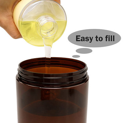 Contenedores de creme de polímero leves e resistentes com fechadura de flip-top