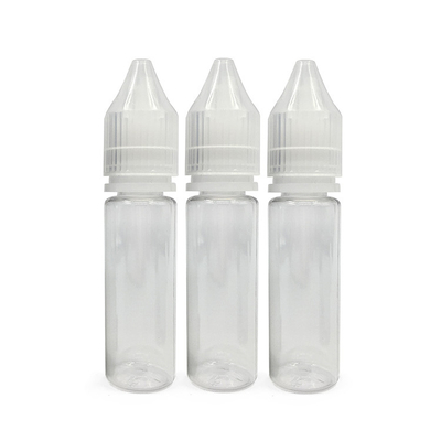 15 ml de garrafas de plástico PET para sumo de óleo essencial com vedação da tampa da garrafa