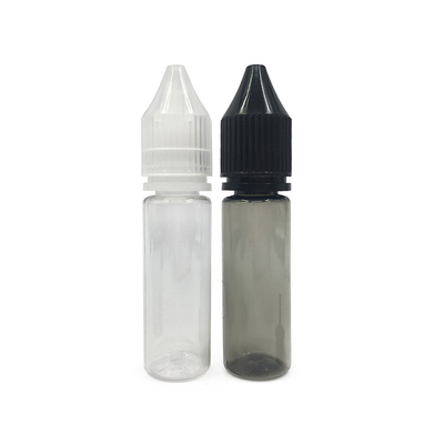 15 ml de garrafas de plástico PET para sumo de óleo essencial com vedação da tampa da garrafa