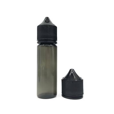 Garrafa de PET líquido compressável de 50 ml com tampa/ tampa preta ou branca