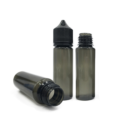 Garrafa de PET líquido compressável de 50 ml com tampa/ tampa preta ou branca