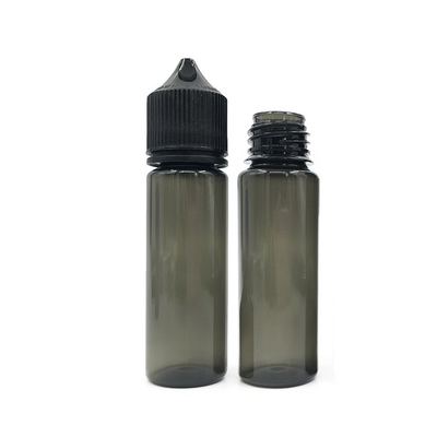 Garrafa de PET líquido compressável de 50 ml com tampa/ tampa preta ou branca