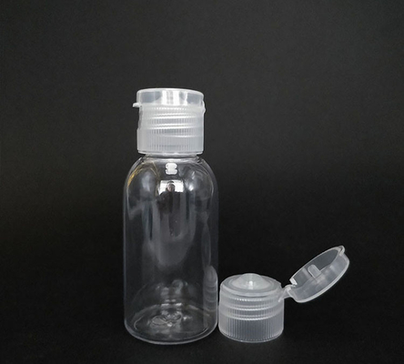 Amostra grátis garrafa de plástico PET transparente com tampa flexível garrafa vazia com tampa flexível garrafa de creme com tampa flexível com fornecimento de fábrica