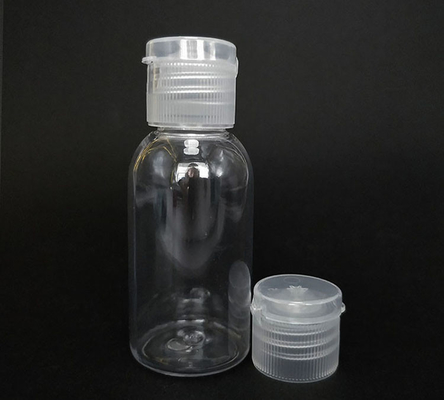 Amostra grátis garrafa de plástico PET transparente com tampa flexível garrafa vazia com tampa flexível garrafa de creme com tampa flexível com fornecimento de fábrica