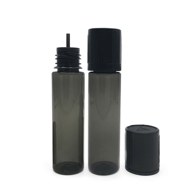 10 ml Botão de plástico com tampa plana Cor preta translúcida