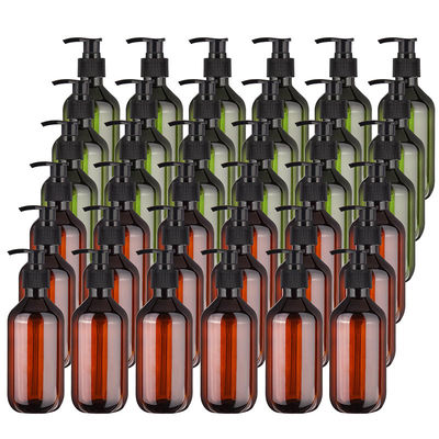 Garrafas plásticas da loção de 120ml 250ml 300ml 500ml com fechamento superior da aleta e variedades plásticas duráveis ​​de PMMA para produtos de cuidados com a pele