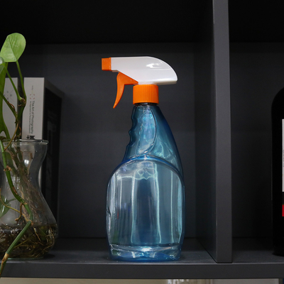 Botelha de pulverização de gatilho de plástico transparente com embalagem cosmética estampada em tela Padrão 10000pcs
