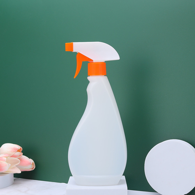 Flasca de pulverização de gatilho clara conveniente com bomba de gatilho cosmético industrial rosa