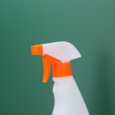 Flasca de pulverização de gatilho clara conveniente com bomba de gatilho cosmético industrial rosa