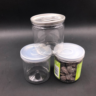 Garrafas de plástico transparente PET com diâmetro 80mm 300# de alumínio