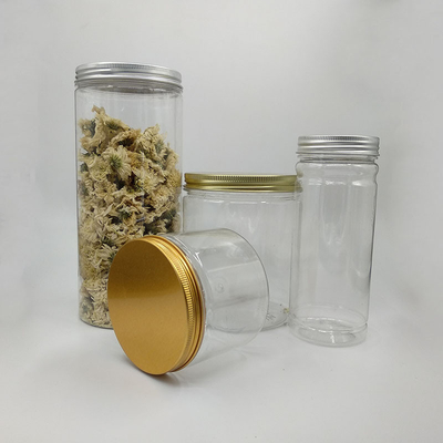 Recipiente de PET de qualidade alimentar frascos de plástico para feijão Nozes com tampa de parafuso 250 ml