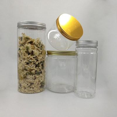 Recipiente de PET de qualidade alimentar frascos de plástico para feijão Nozes com tampa de parafuso 250 ml