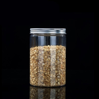 Embalagem de alimentos Biscoitos vazios Armazenamento recipiente de plástico frasco 100 ml 200 ml frasco de plástico claro